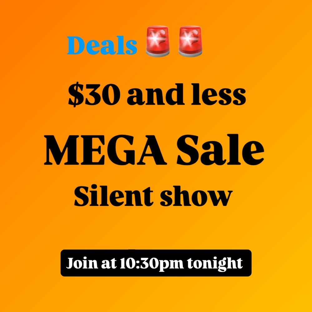 Orange Mega Sale Poster